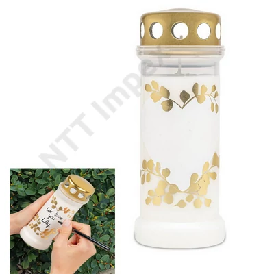 BLS8907GYKG Bolsius kegyeleti gyertya NR6L Heart WHI 12db/cs