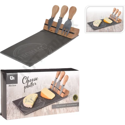 KPM1356FEKK SAJTVÁGÓ DESZKA KÉSSEL 30x15CM 210000170