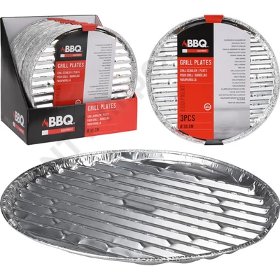 KPM6089FEKK Grilltál, kerek, 35cm, 3db/szt. DV5300020