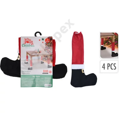 KPM5845LDLK Karácsonyi asztalláb dekoráció 4 db-os 50x25 cm AAF203470