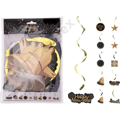 KPM5355JAPY Szilveszteri decoráció szett 16db-os 491007660