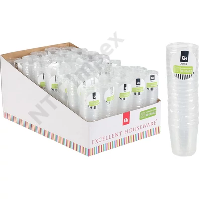 KPM5165FEED Pohár műa., 30ml, víztiszta, 20db/szt. 178000670