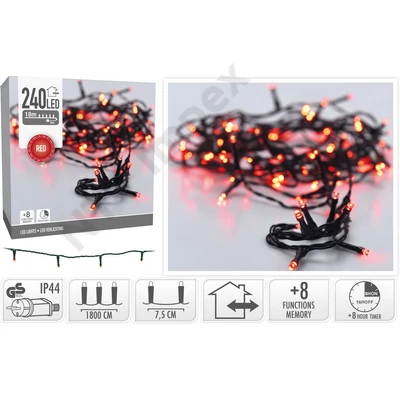 KPM1184LDLK LED-es kültéri világítás, 240 LED, 18m, piros AX8454340