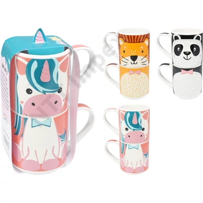 KPM4709FEEK Bögre szett, porcelán, 2db-os, 4 féle Q96001060