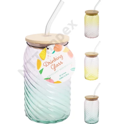 KPM8612FEEK Ivópohár  szívószállal és fedéllel, 450ml CD4100080