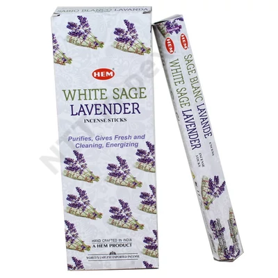 HEM1828FSHD HEM Füstölő 20db x 6 cs/dob. WHITE SAGE LAVENDER
