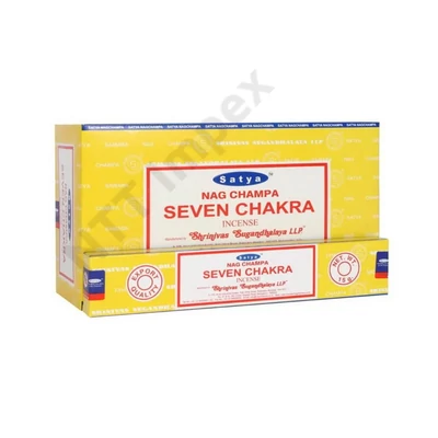 STY0254FSLD Satya Füstölő 12db/dob. Nag Champa 7CHAKRA