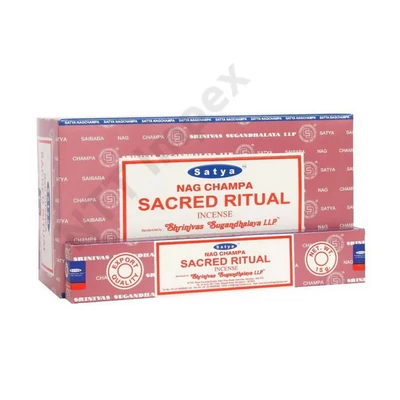 STY0258FSLD Satya Füstölő 12db/dob. Nag Champa SACRED RITUAL
