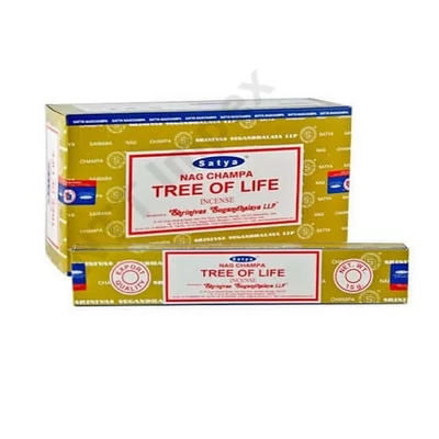 STY0262FSLD Satya Füstölő 12db/dob. Nag Champa TREE OF LIFE