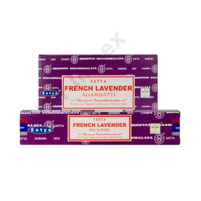 STY0551FSLD Satya Füstölő 12db/dob. Nag Champa FRENCH LAVENDER 