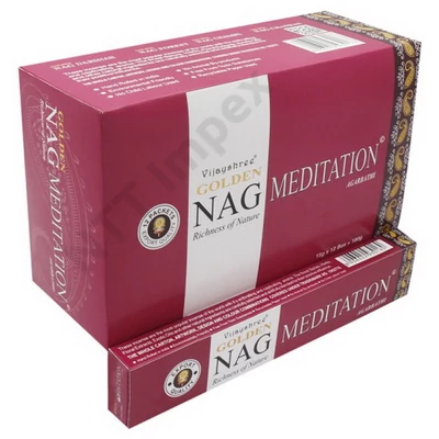 GLD3017FSLD GOLDEN Füstölő 15g x 12db/dob. Nag Meditation