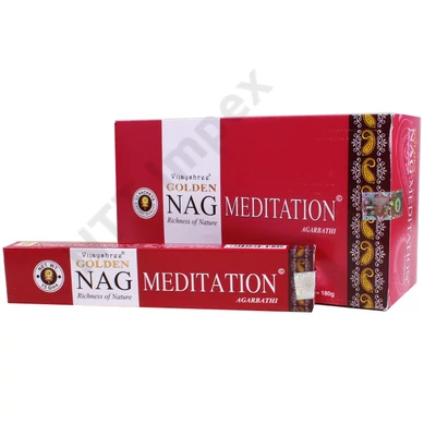 GLD3052FSLD GOLDEN  Füstölő 15g x 12db/dob. Nag Meditation