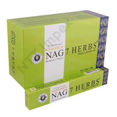 GLD3158FSLD GOLDEN  Füstölő 15g x 12db/dob. Nag 7 Herbs