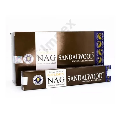 GLD3394FSLD GOLDEN Füstölő 15g x 12db/dob. Nag Sandalwood