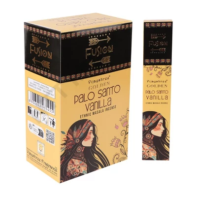 GLD3545FSLD GOLDEN Fusion Füstölő 15g x 12db/dob. PALO SANTO + VANILLA