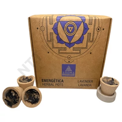 ARM9503FSEE AROMA HERBAL POTS Füstőlő 4db+tartó LAVENDER 