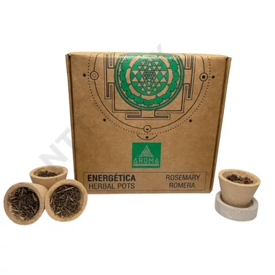 ARM9507FSEE AROMA HERBAL POTS Füstőlő 4db+tartó ROSEMARY